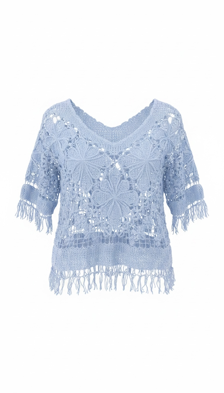 Crochet Coverup/Top White