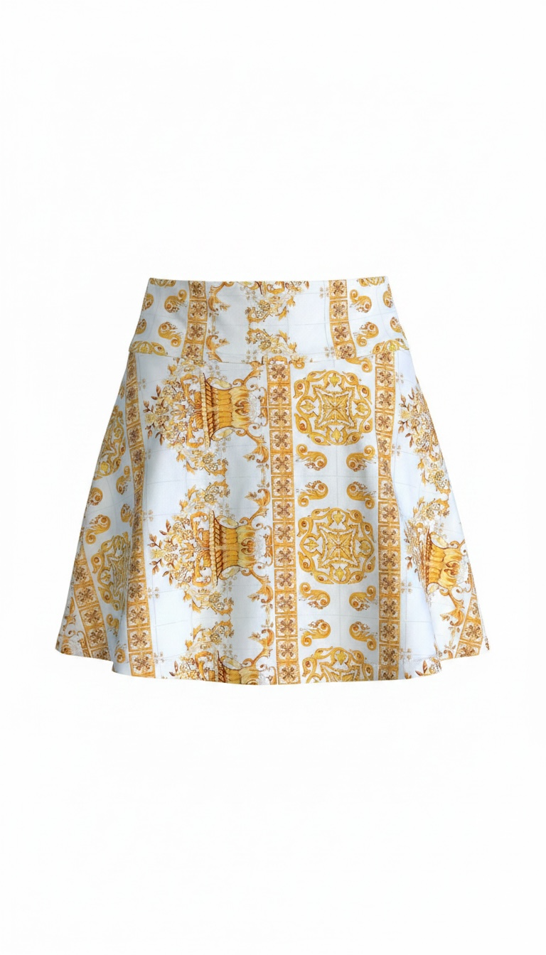 Luma Skort (Short) (White/Gold)