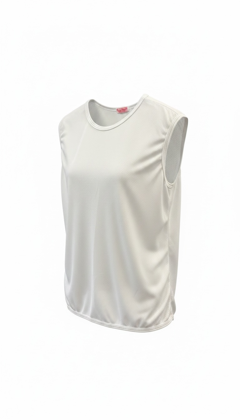 Mesh Cap Sleeve Top White