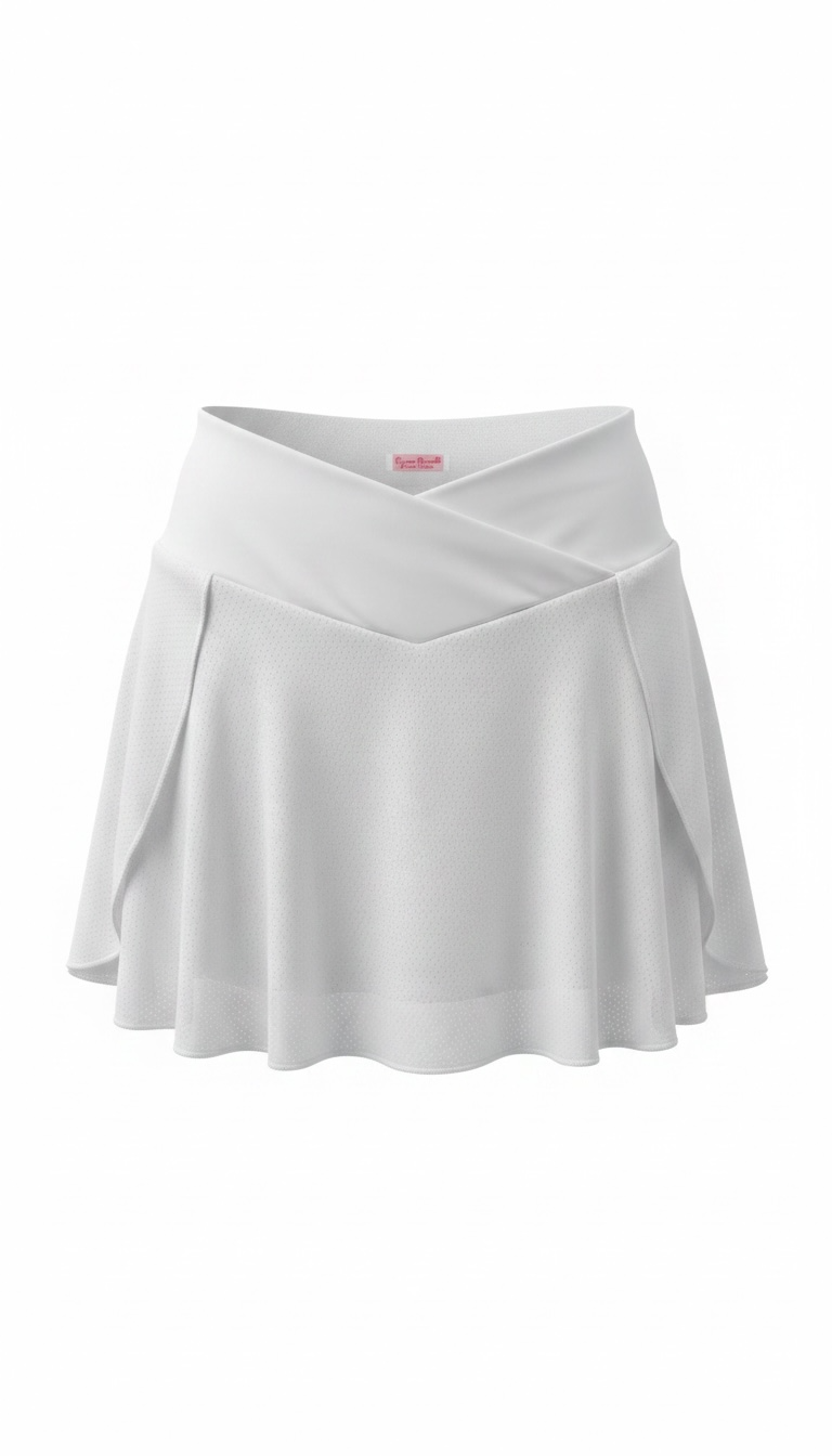 Monica Mesh Skorts White