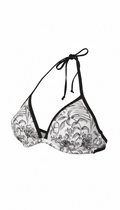 Blooming Grey Bikini Top