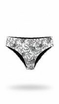 Blooming Grey Bikini Bottom
