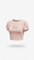 Siesta Key Souvenir Cropped Top – Pink | Girls Trip Siesta Key