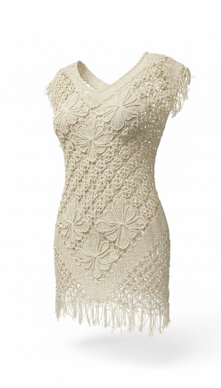 Crochet Coverup Offwhite