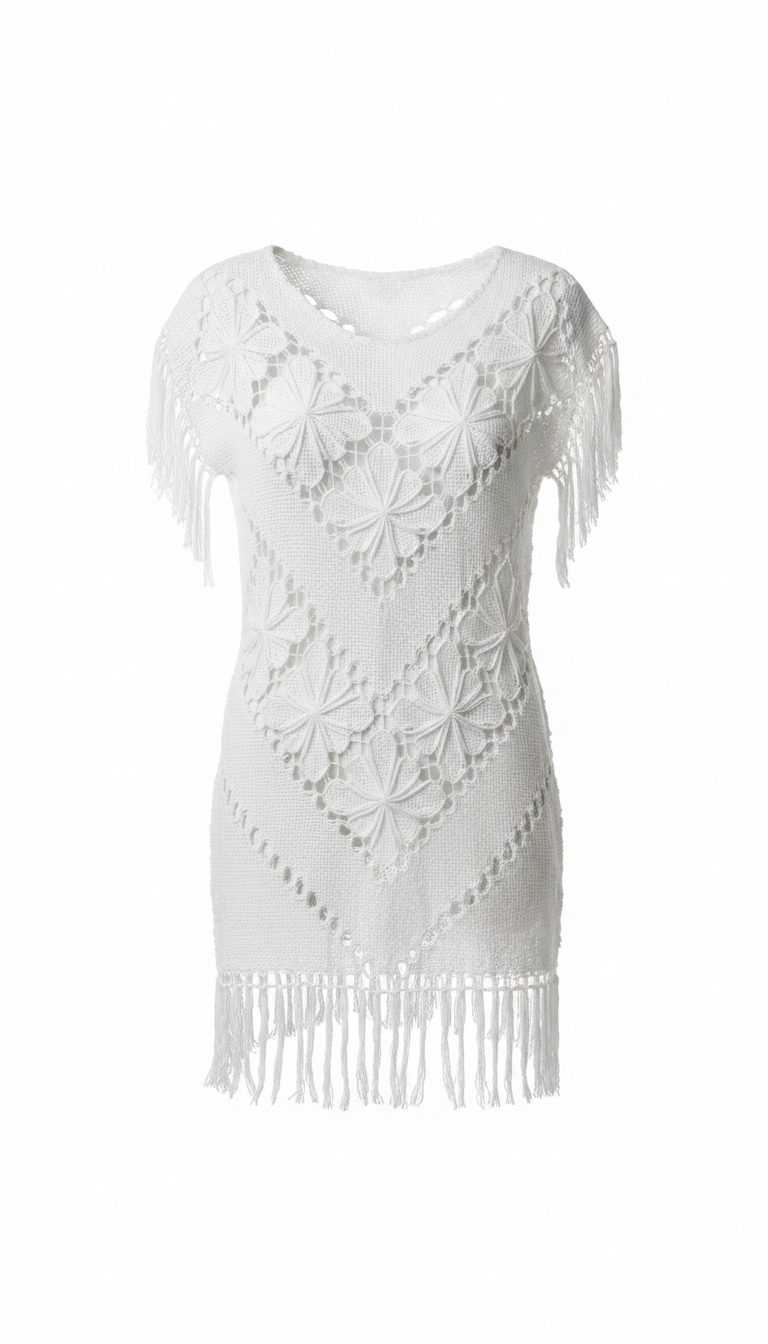 Crochet Coverup White