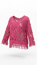 Crochet Coverup/Top Pink